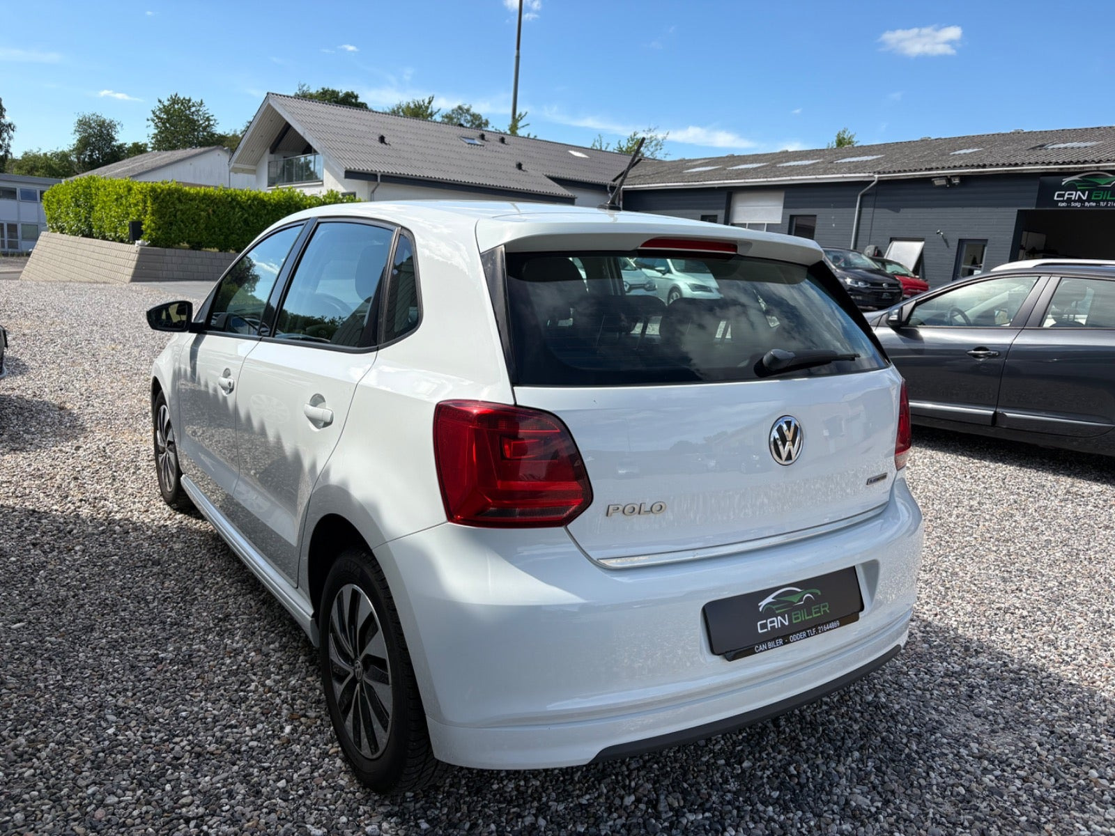 Hvid VW Polo fra 2017