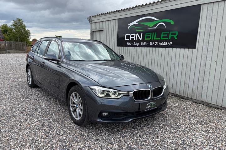 Grå BMW 320d fra 2018 set udefra