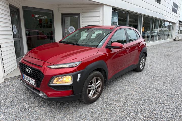 Rød Hyundai Kona fra 2017