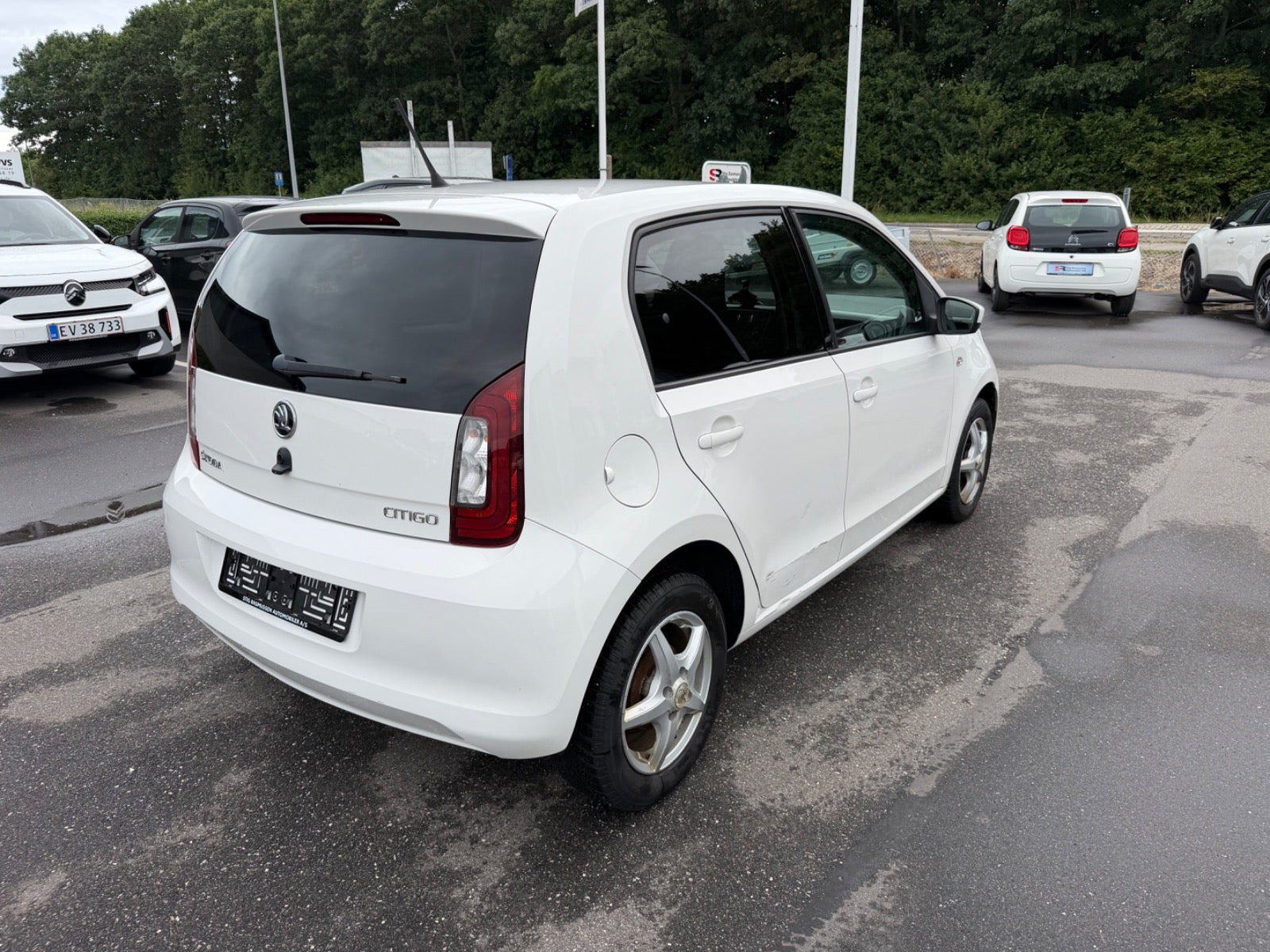 Hvid Skoda Citigo fra 2019