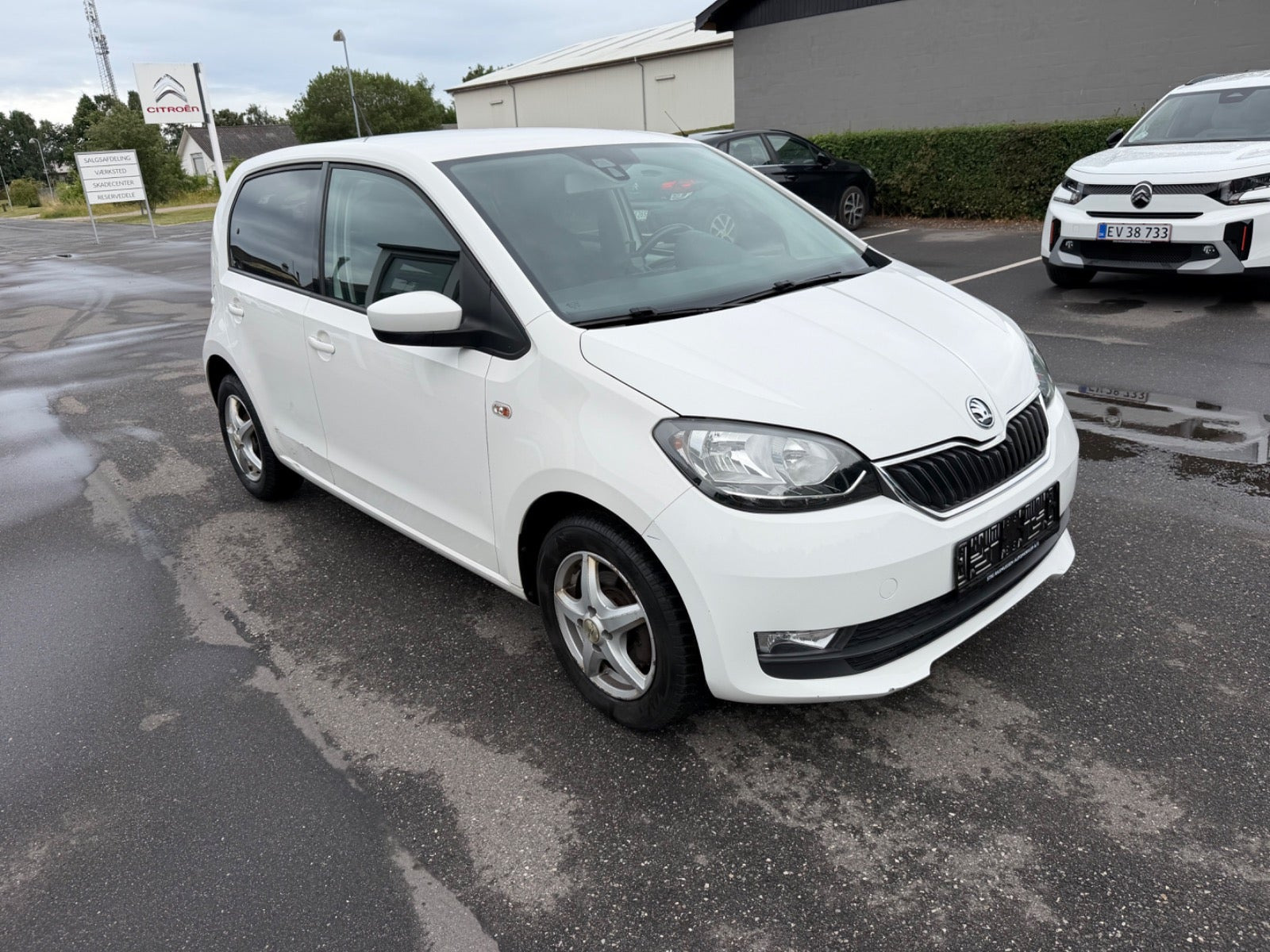 Hvid Skoda Citigo fra 2019