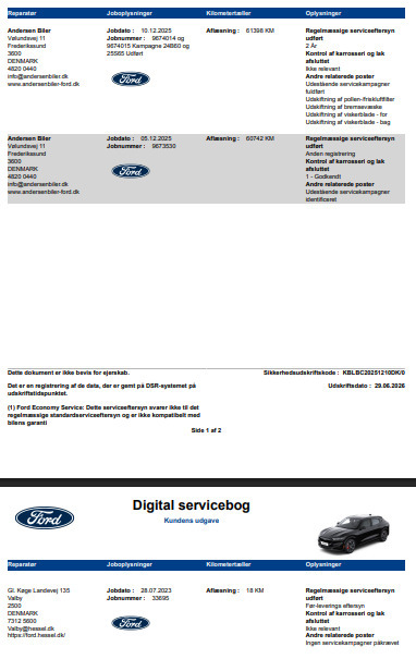 Sort Ford Mustang Mach-E fra 2023