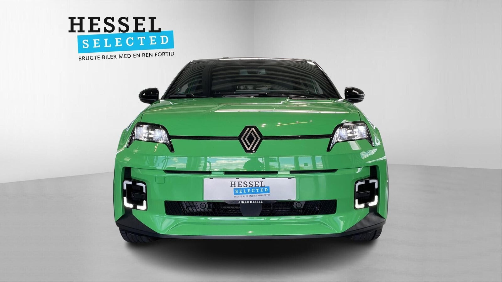 Grøn Renault 5 E-Tech fra 2025
