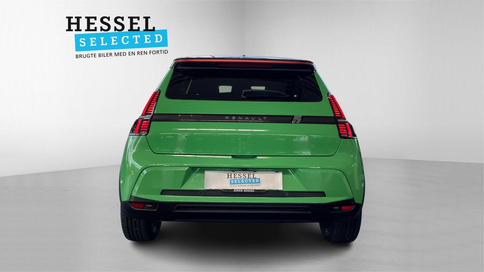 Grøn Renault 5 E-Tech fra 2025