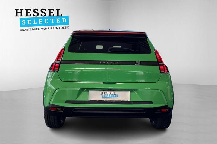 Grøn Renault 5 E-Tech fra 2025
