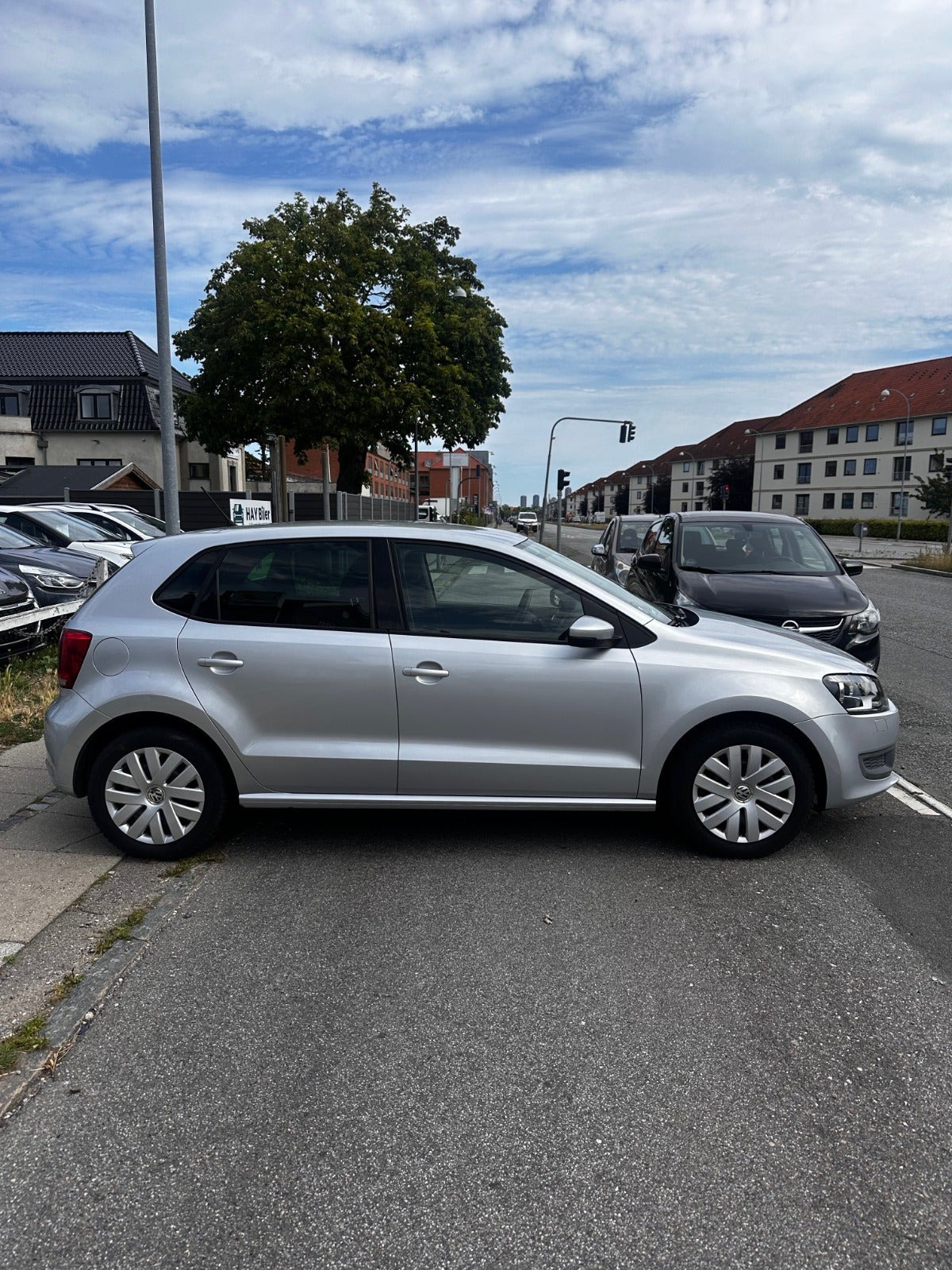 Sølv VW Polo fra 2010