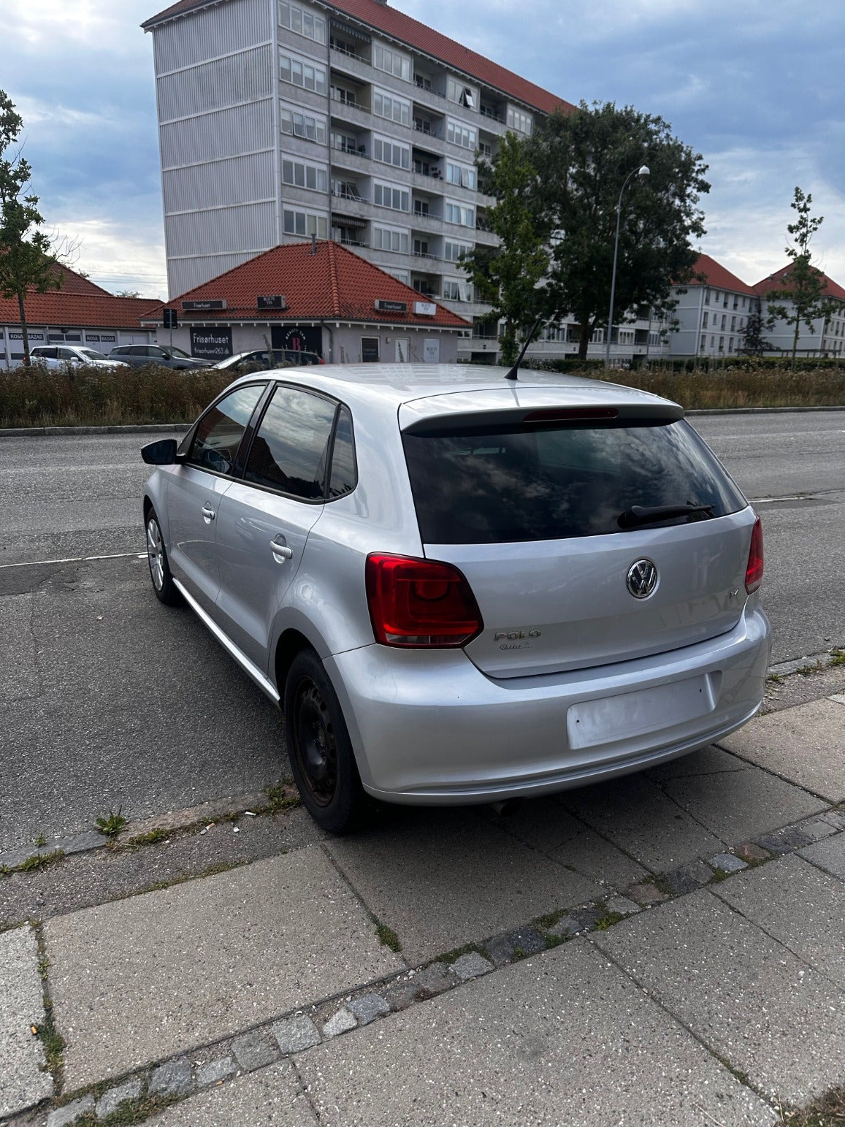 Sølv VW Polo fra 2010