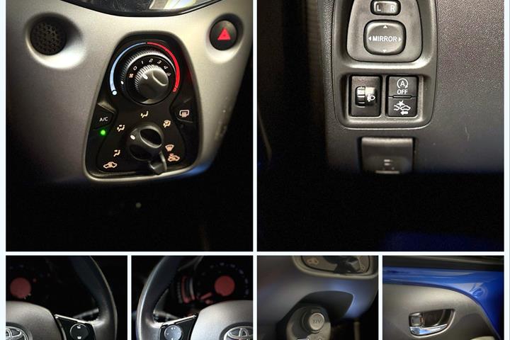 Blå Toyota Aygo fra 2018
