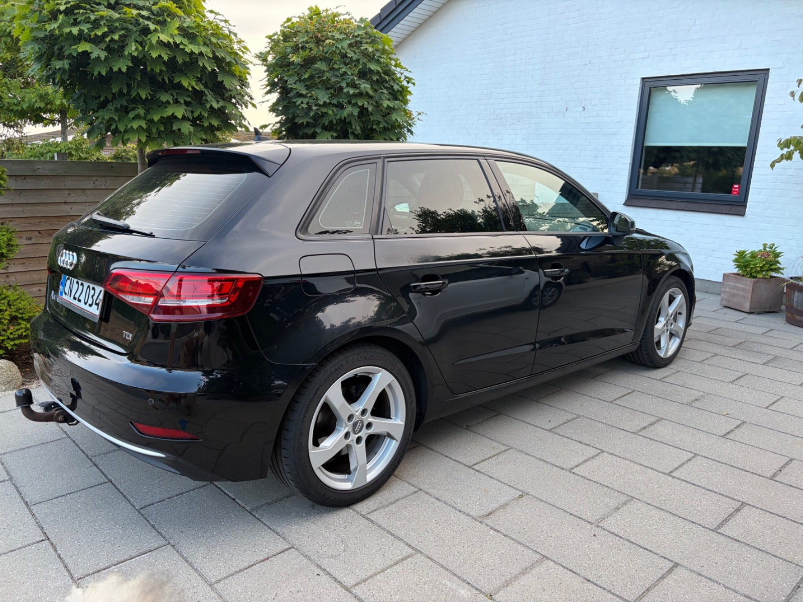Sort Audi A3 fra 2017