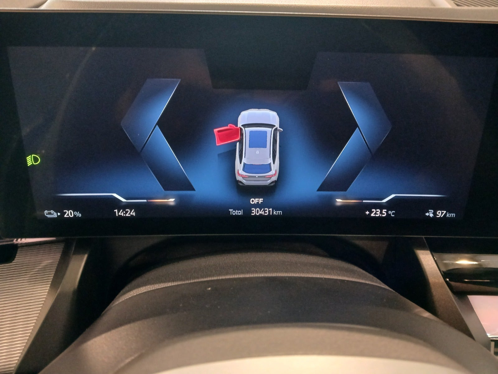 Grå BMW i5 fra 2025