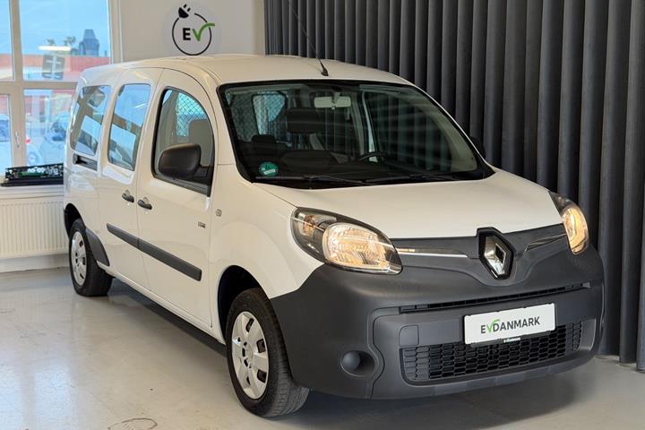 Hvid Renault Kangoo Maxi fra 2019 set udefra