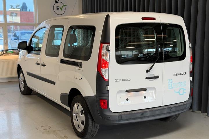 Hvid Renault Kangoo Maxi fra 2019 set udefra