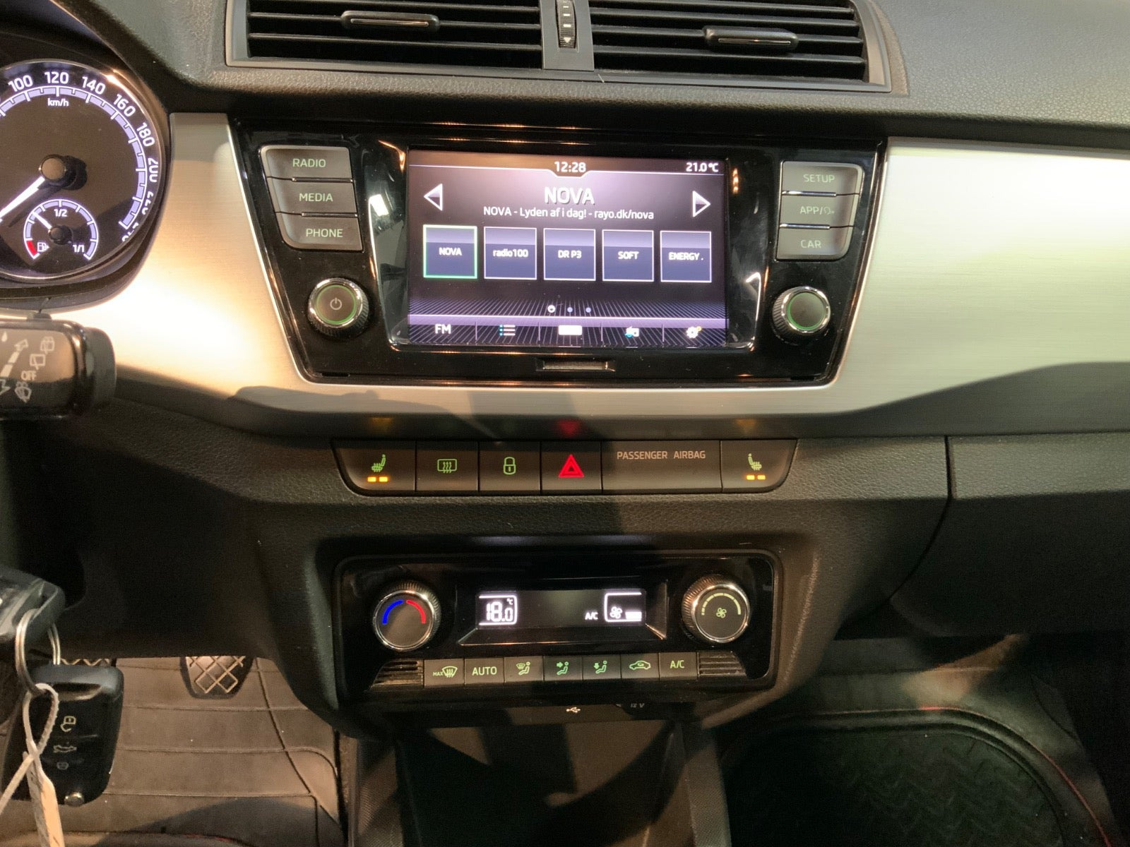 Sølv Skoda Fabia fra 2019