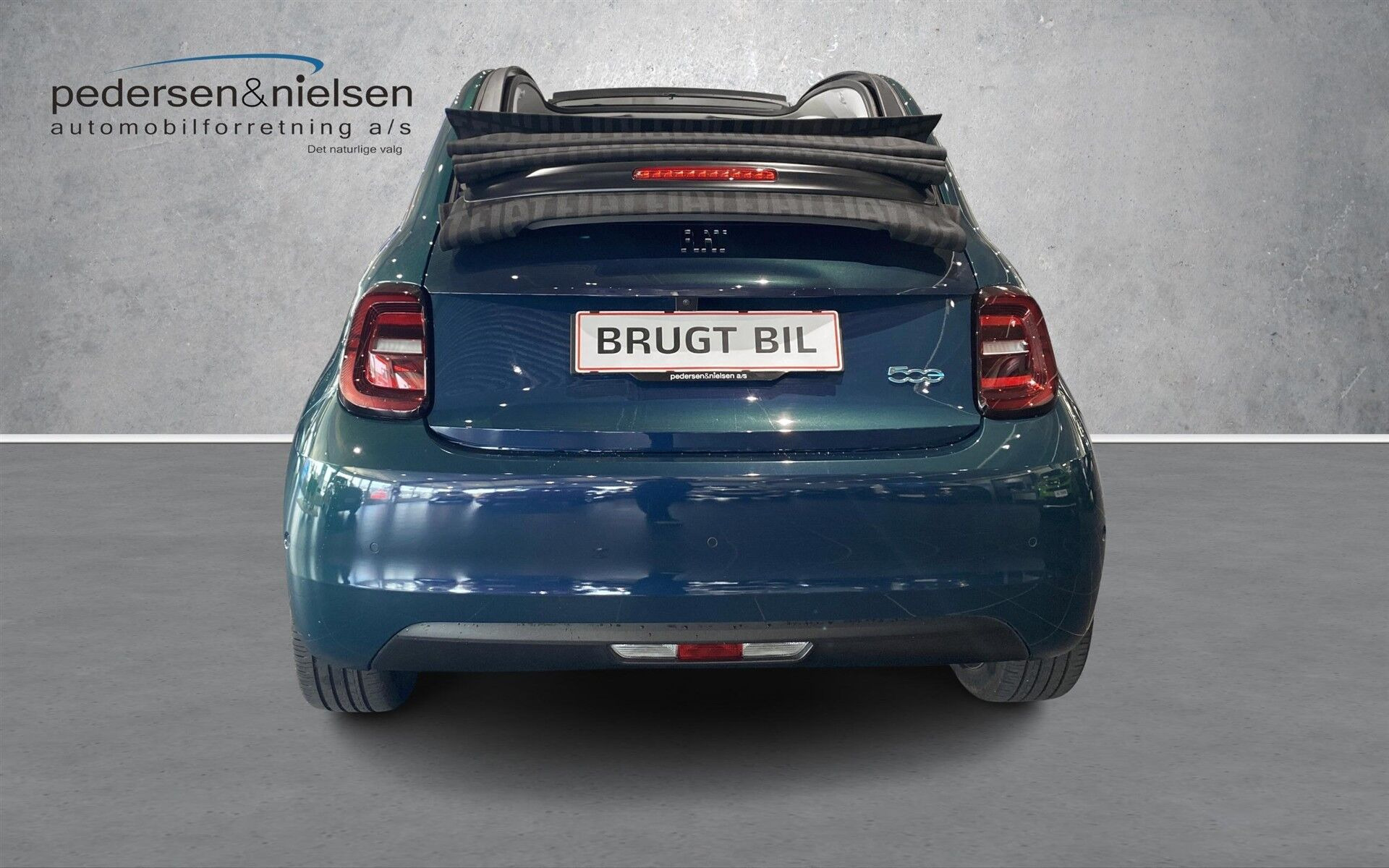 Grøn Fiat 500e fra 2022