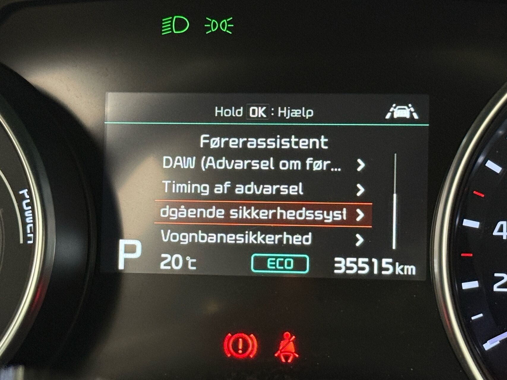 Blå Kia Ceed fra 2020