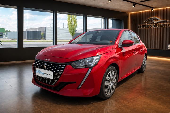 Rød Peugeot 208 fra 2020