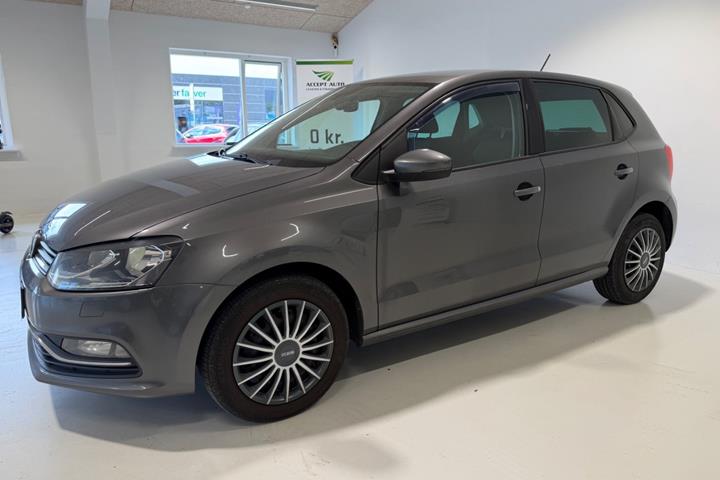 Grå VW Polo fra 2015