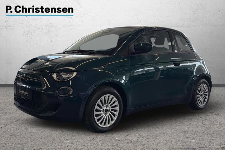 Grøn Fiat 500e fra 2023