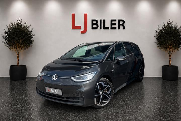 Grå VW ID.3 fra 2020 set udefra