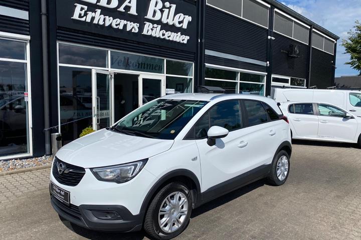 Hvid Opel Crossland X fra 2019