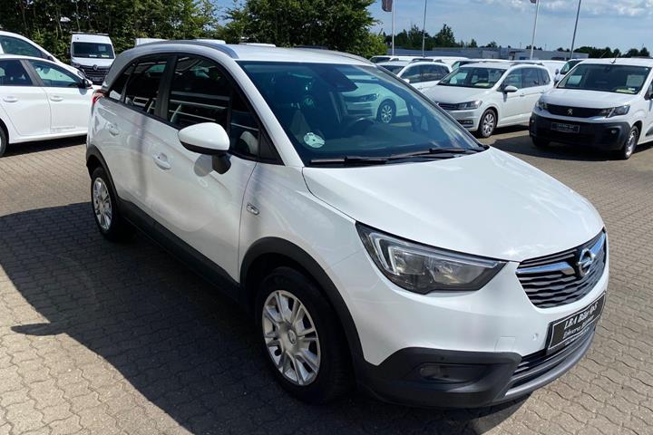 Hvid Opel Crossland X fra 2019