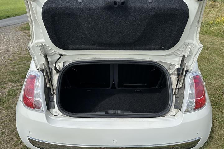 Hvid Fiat 500C fra 2015