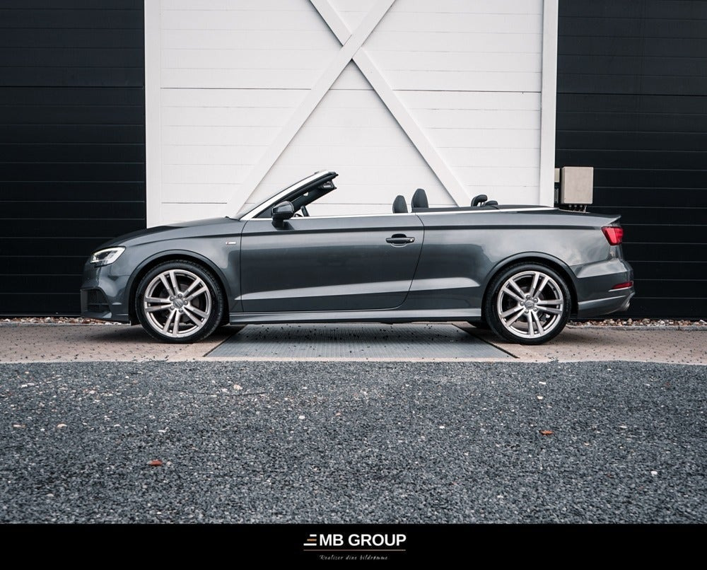Grå Audi A3 fra 2017
