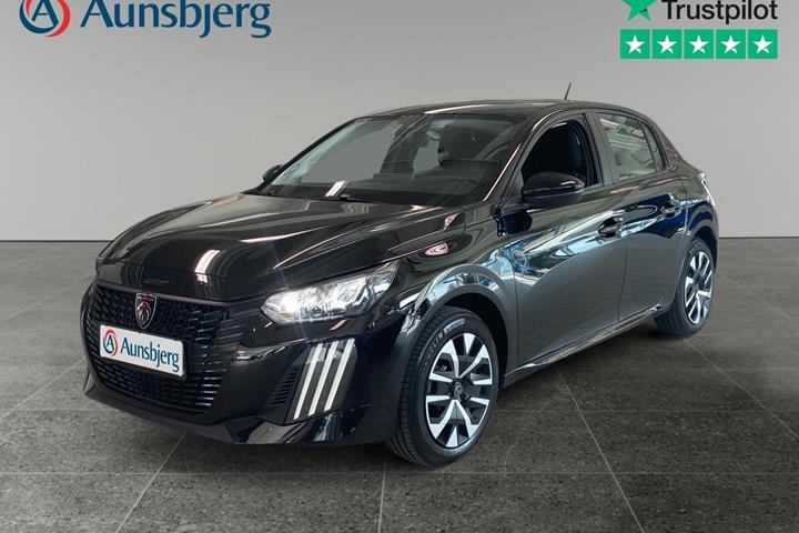 Sort Peugeot e-208 fra 2025