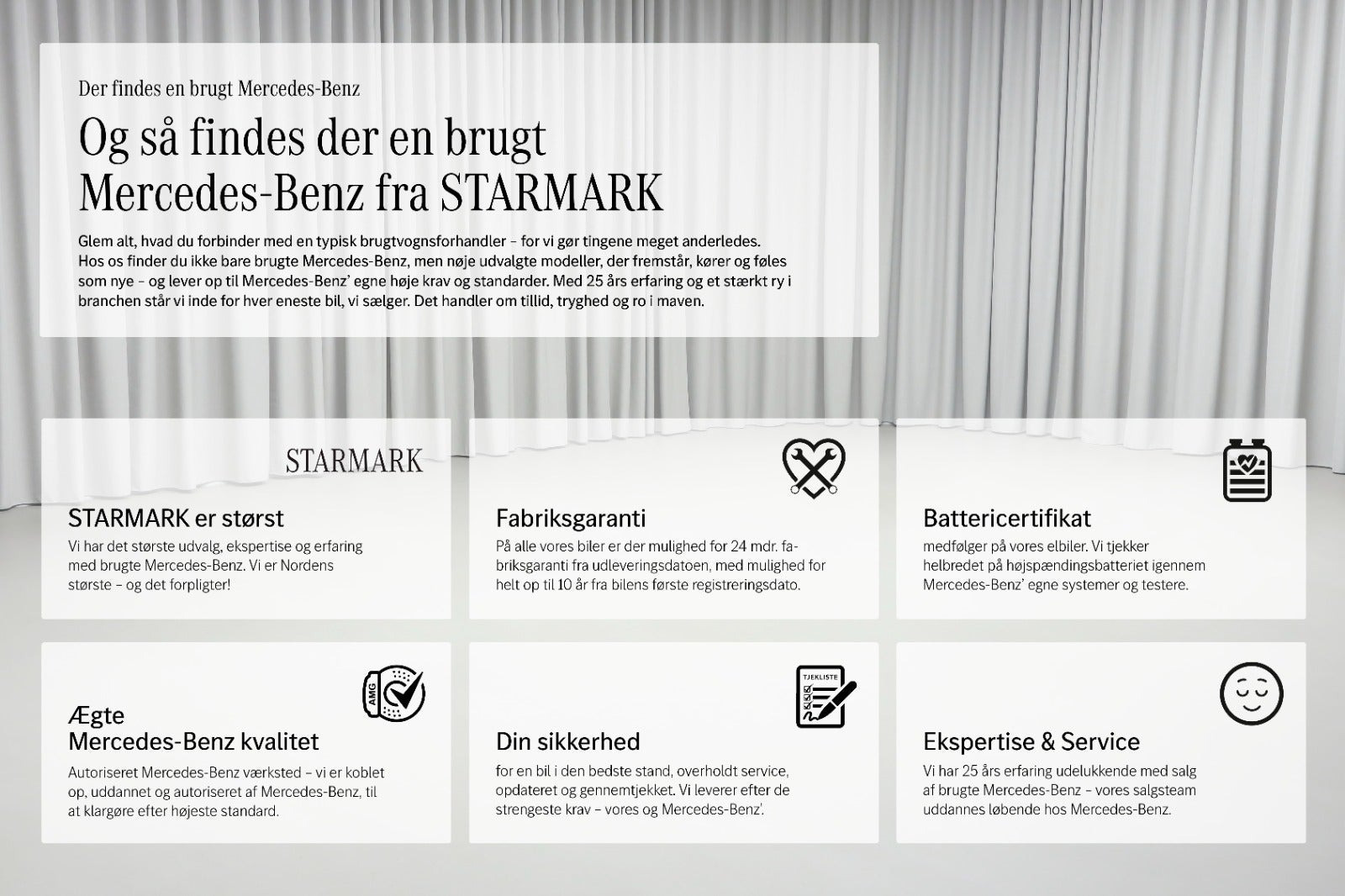 Grå Mercedes EQC400 fra 2023