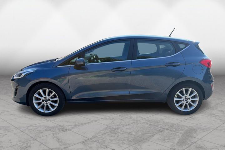 Blå Ford Fiesta fra 2019