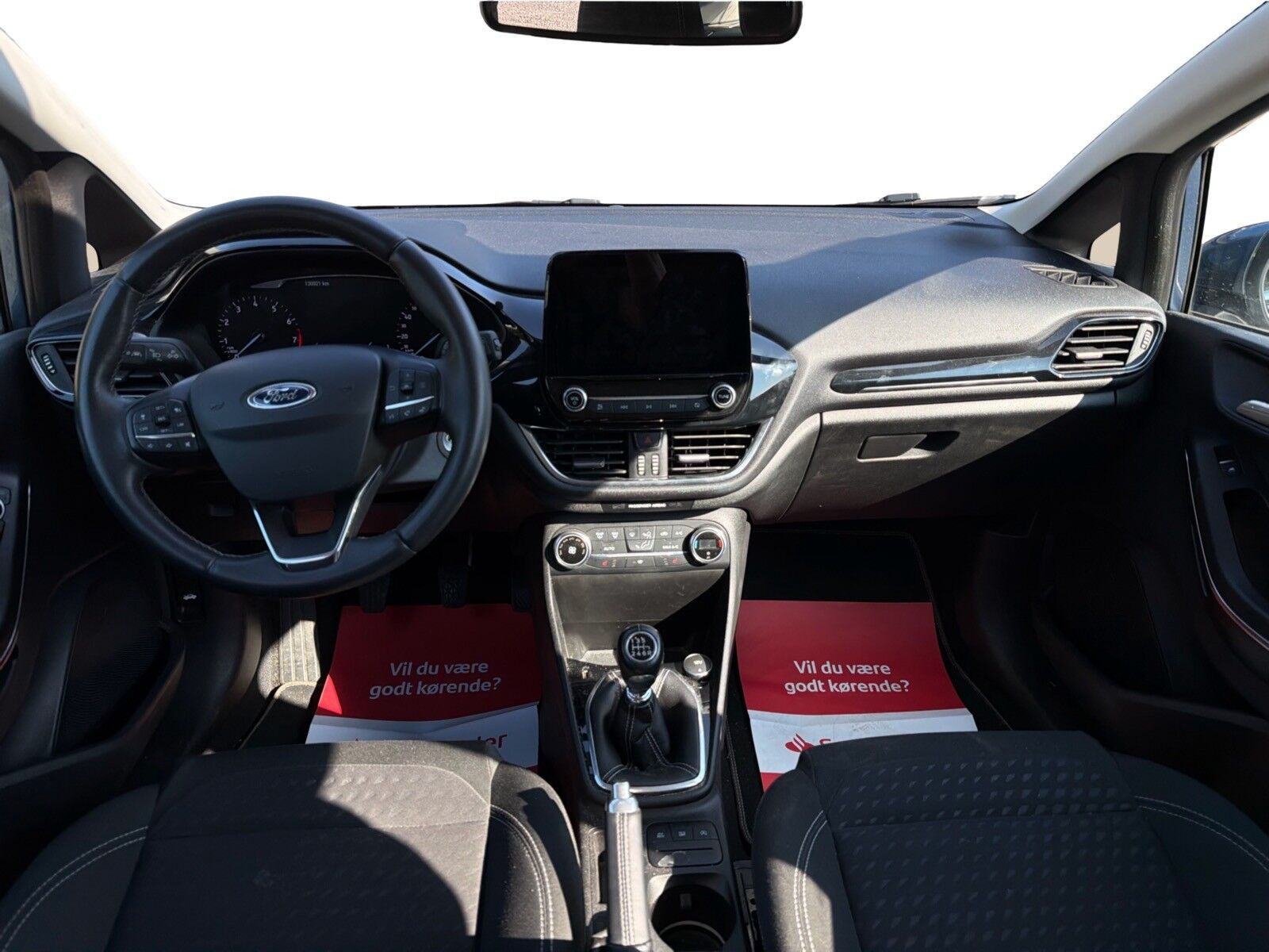 Blå Ford Fiesta fra 2019