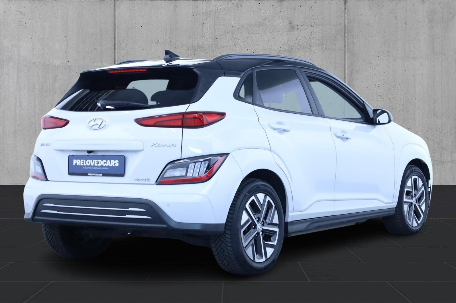 Hvid Hyundai Kona fra 2022
