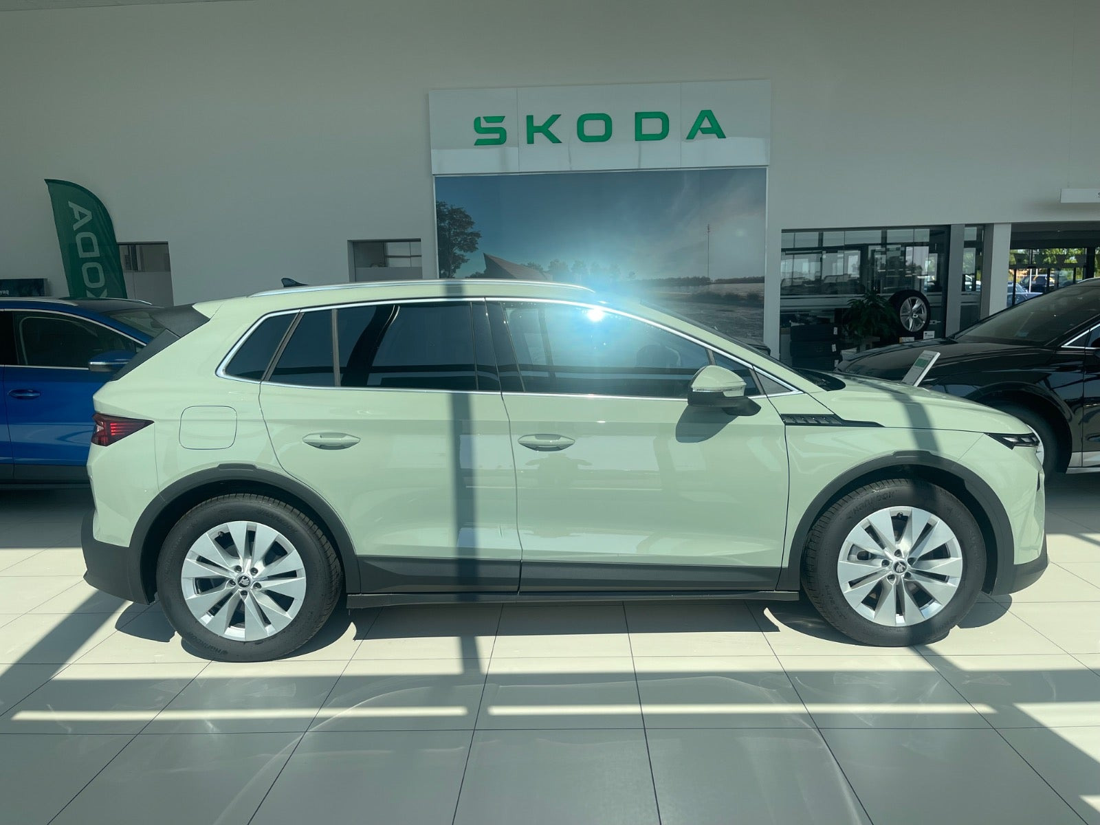 Grøn Skoda Elroq fra 2026