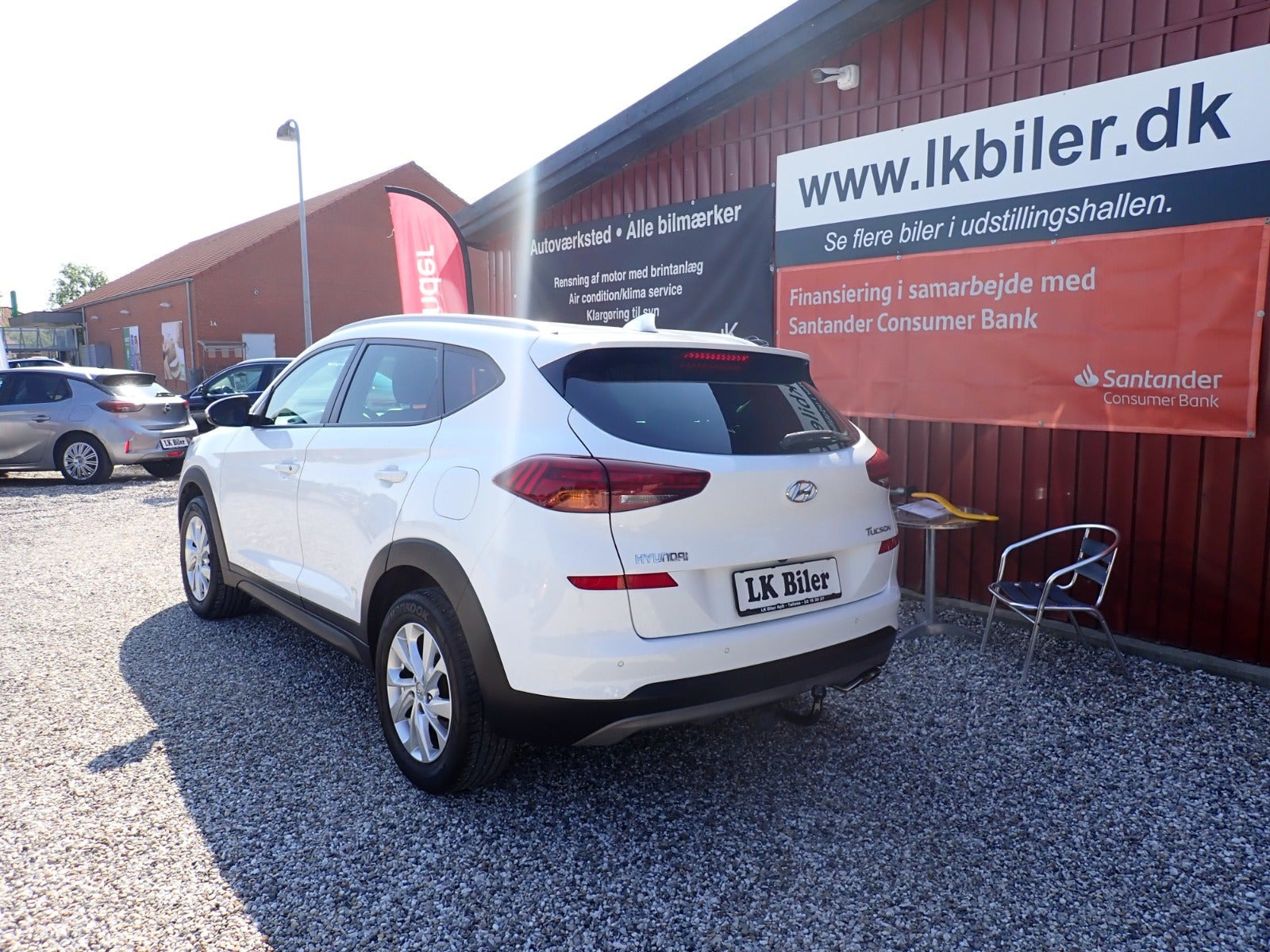 Hvid Hyundai Tucson fra 2019