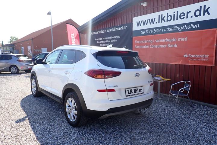 Hvid Hyundai Tucson fra 2019