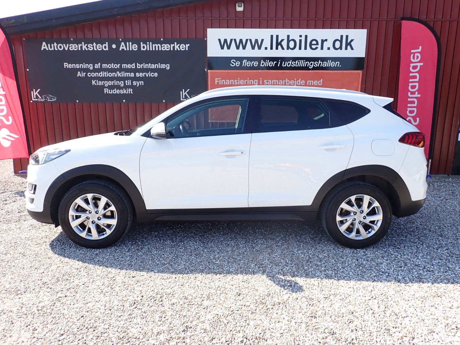 Hvid Hyundai Tucson fra 2019
