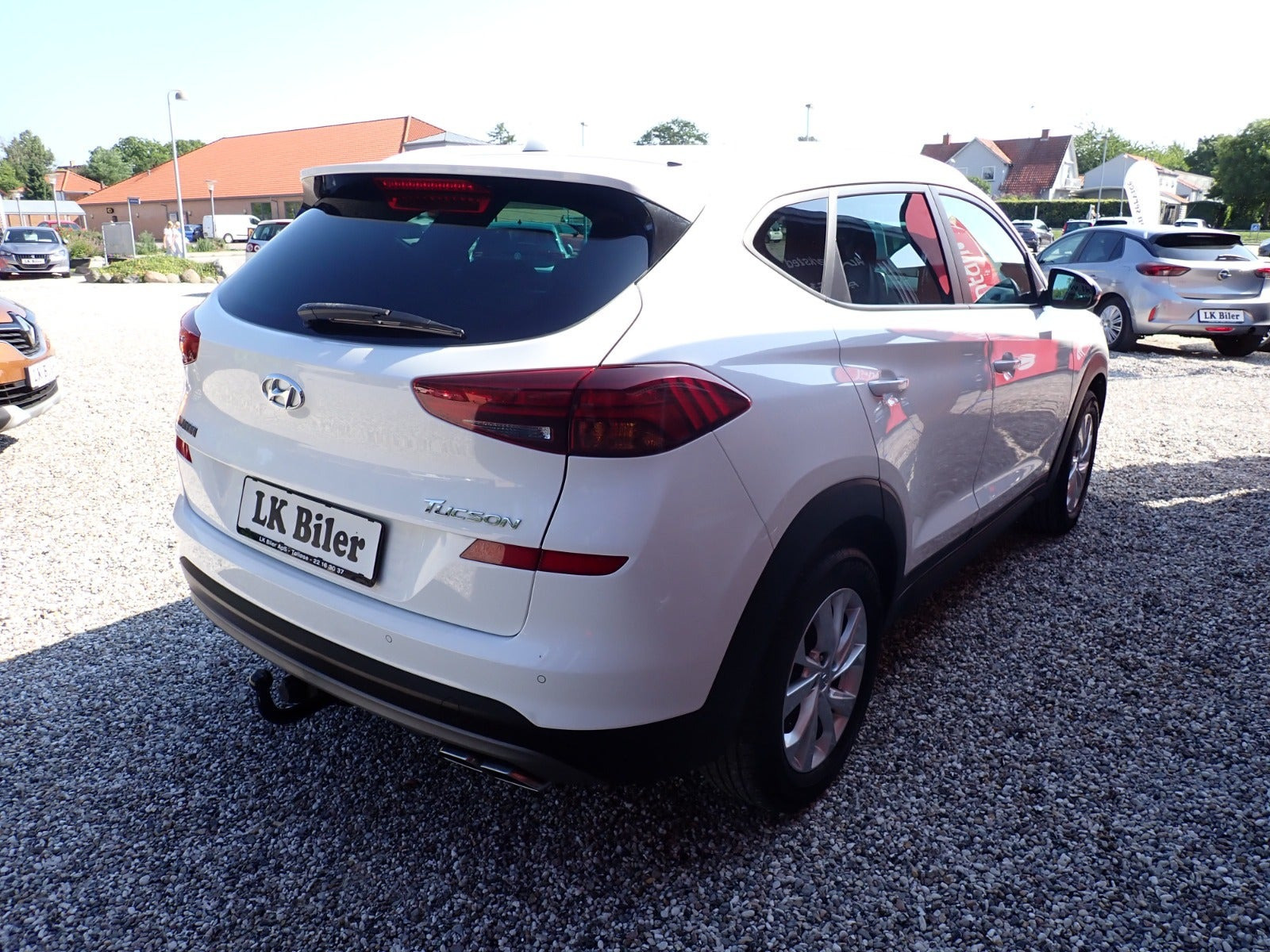 Hvid Hyundai Tucson fra 2019