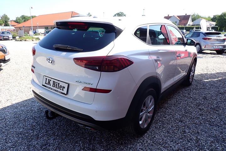 Hvid Hyundai Tucson fra 2019