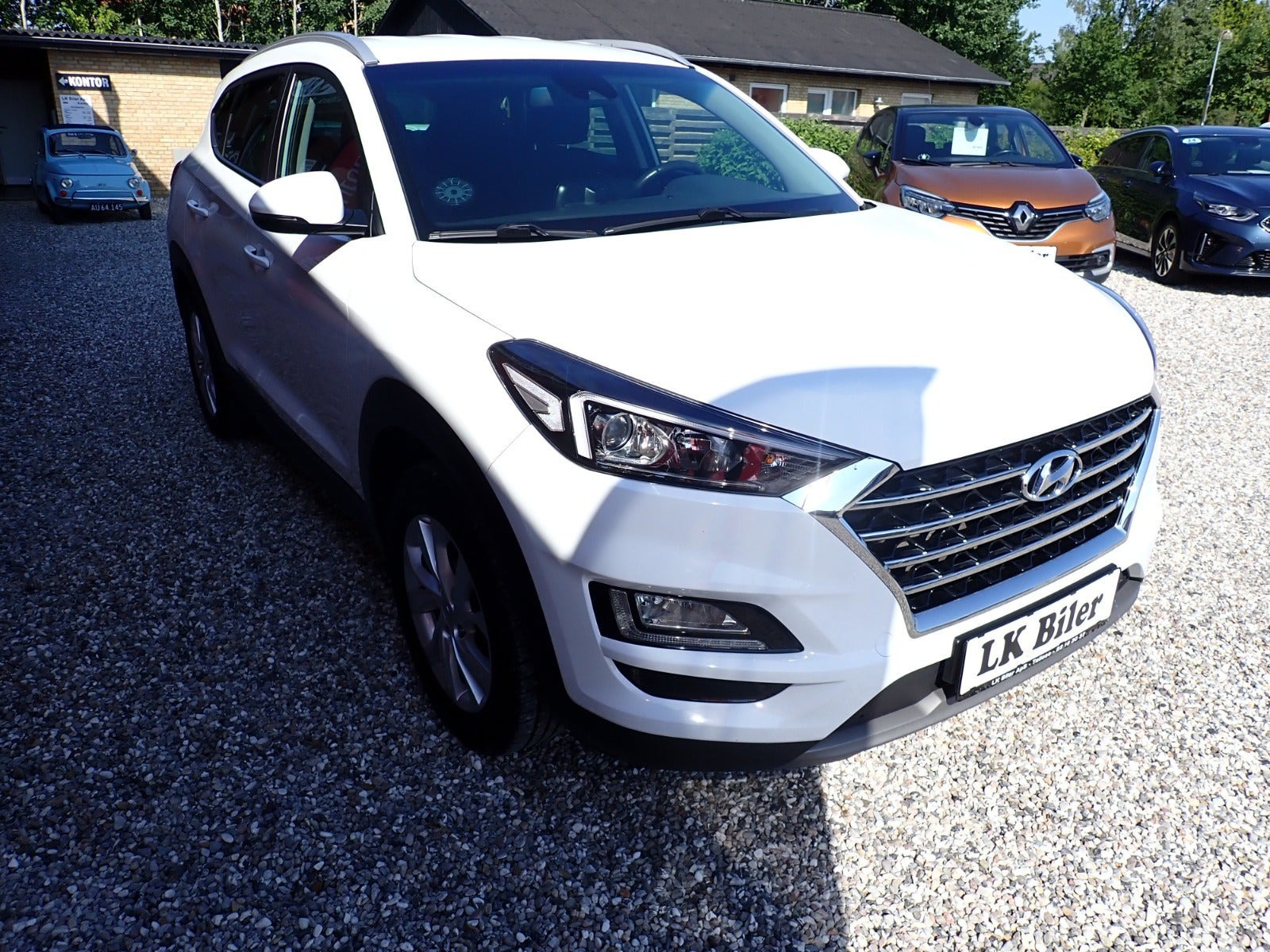 Hvid Hyundai Tucson fra 2019