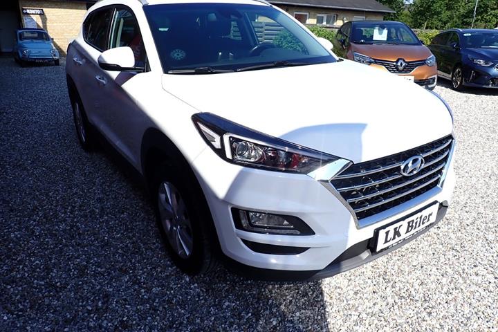 Hvid Hyundai Tucson fra 2019