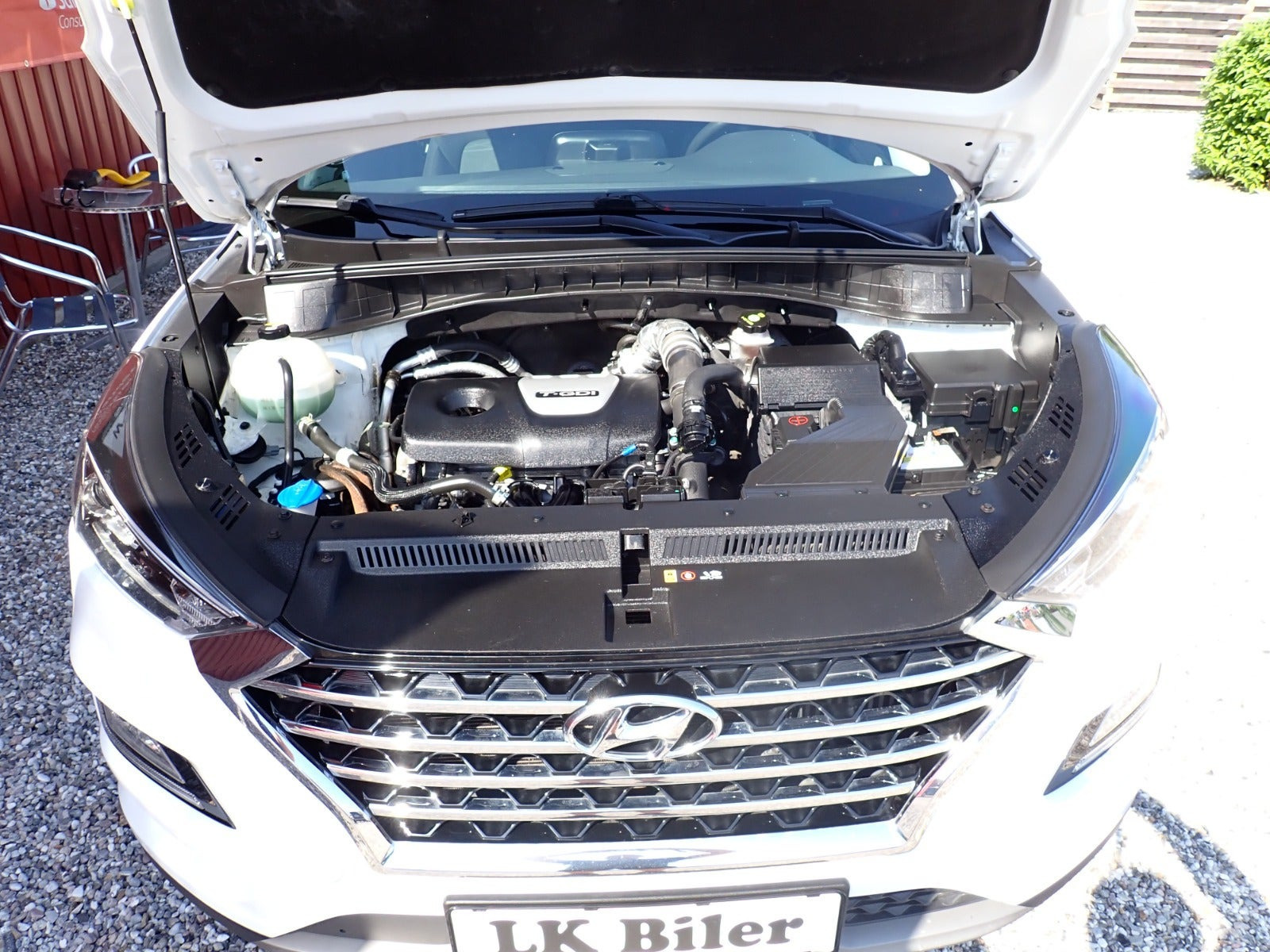 Hvid Hyundai Tucson fra 2019