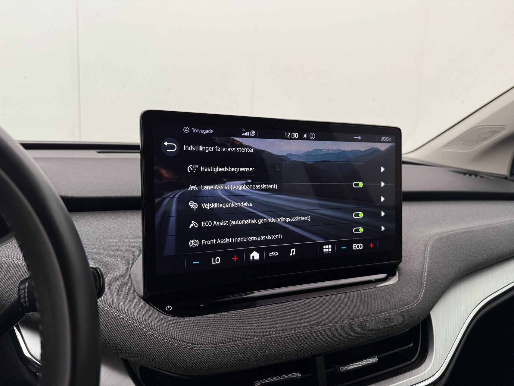 Blå Skoda Enyaq fra 2021