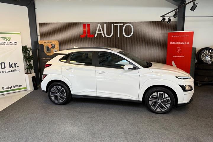 Hvid Hyundai Kona fra 2021