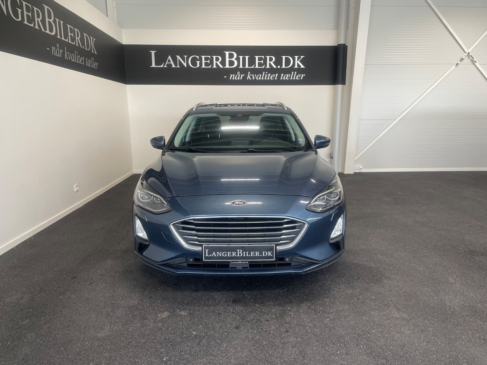 Blå Ford Focus fra 2020