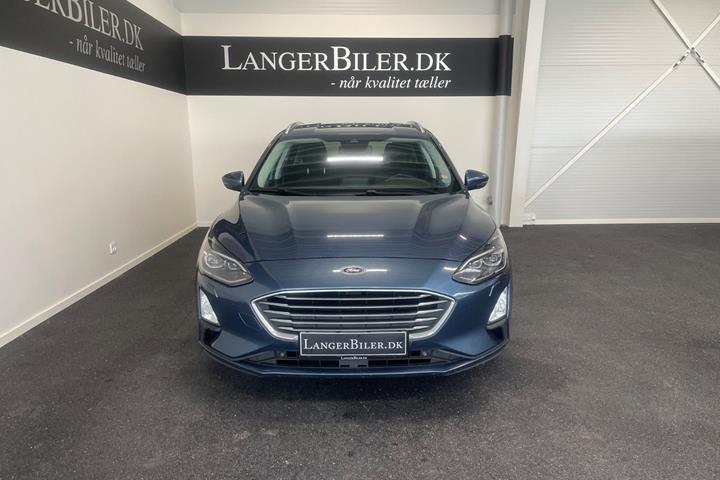 Blå Ford Focus fra 2020