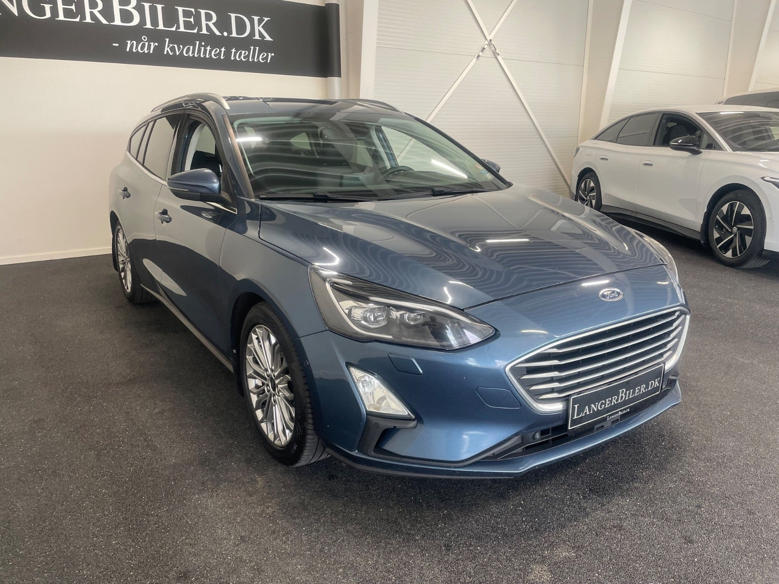 Blå Ford Focus fra 2020