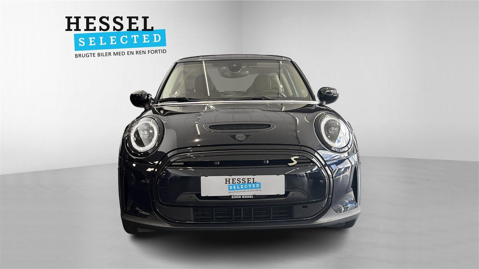 Blå Mini Cooper SE fra 2023