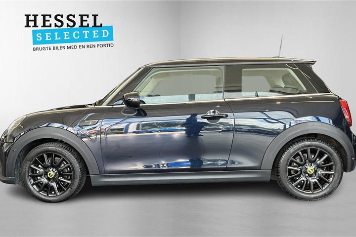 Blå Mini Cooper SE fra 2023