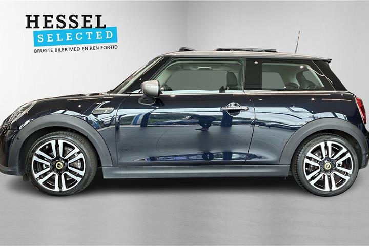 Blå Mini Cooper SE fra 2023