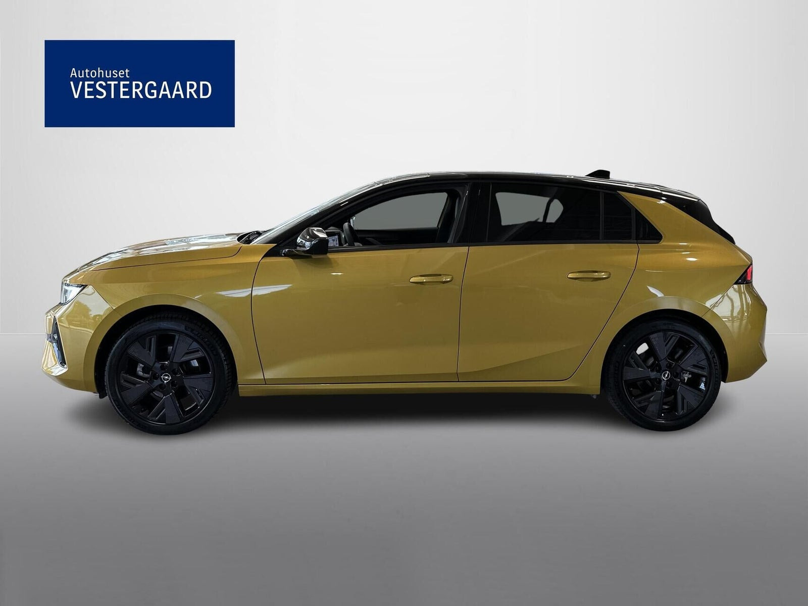 Gul Opel Astra-e fra 2024